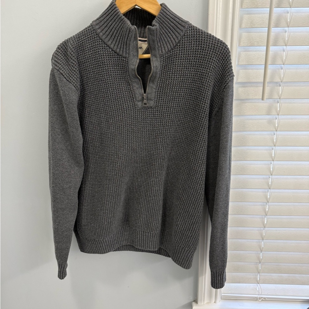 Original Weatherproof vintage Men's Fleece Quarter Zip Sweater medium